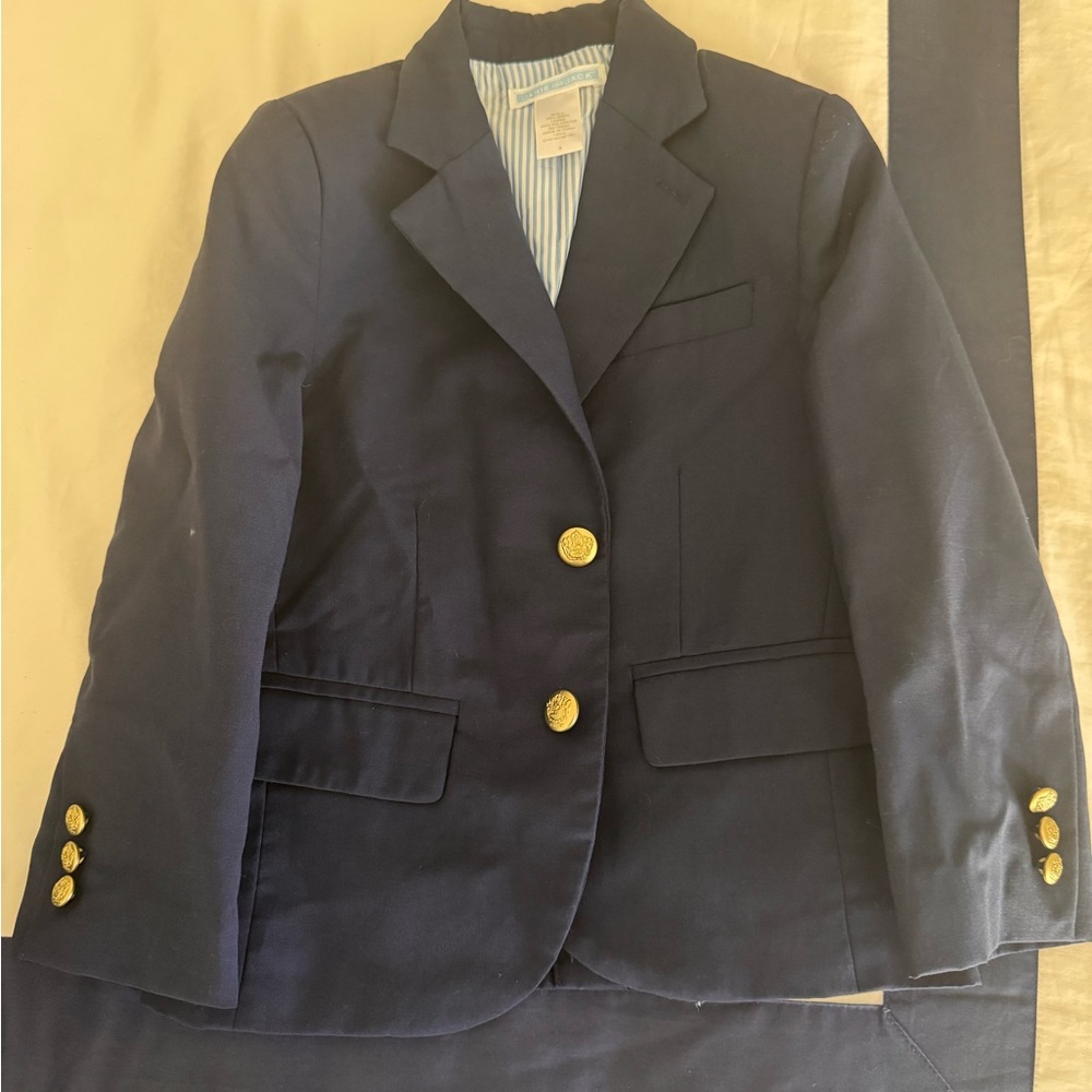 Janie and Jack Navy Blazer with Gold Buttons